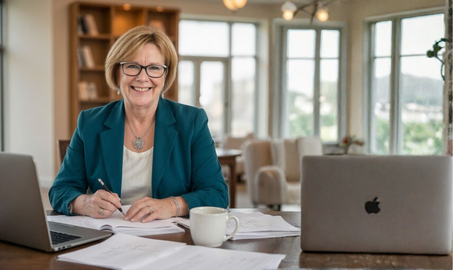 alt="Sue Hyatt, AmeriCorps evaluation specialist with 30 years of experience"