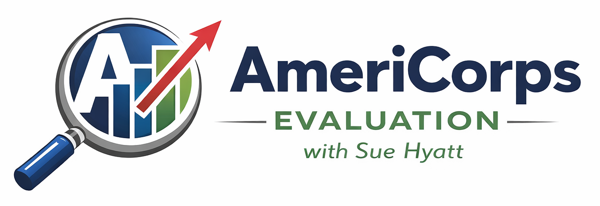Sue Hyatt, AmeriCorps evaluation consultant logo